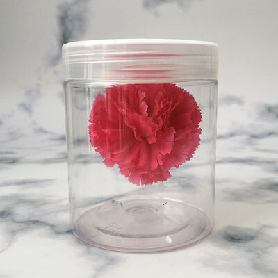 Plastikowe słoiki do przechowywania z plastikową pokrywką, szczelne pojemniki używane w przetwórstwie żywności i handlu detalicznym