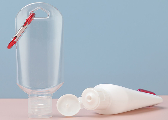 80 ml wycisnąć puste butelki do dezynfekcji rąk z nieszczelną zakrętką z klapką