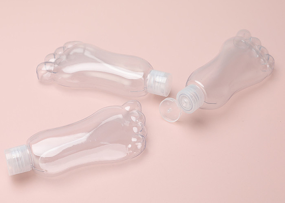 Kształt stopy 30 ml 60 ml Plastikowy brelok do wielokrotnego napełniania Butelka z klapką