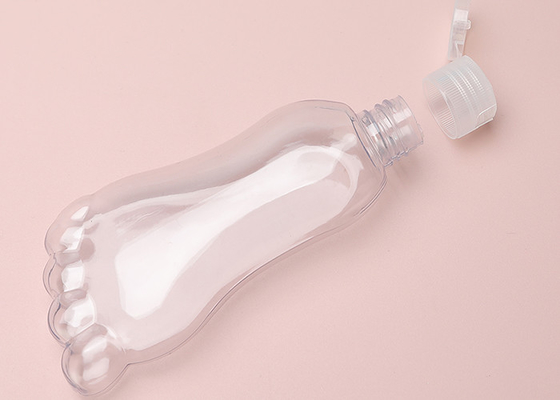 Kształt stopy 30 ml 60 ml Plastikowy brelok do wielokrotnego napełniania Butelka z klapką