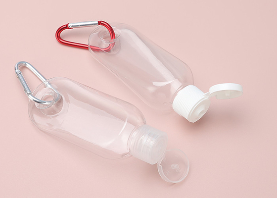 15mm 20mm Podróżne plastikowe butelki do dezynfekcji rąk Brelok 30ml 50ml 60ml