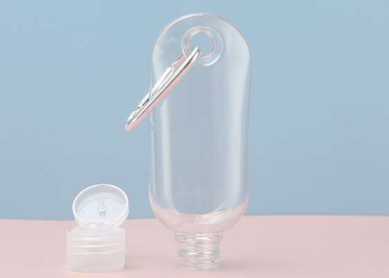 15mm 20mm Podróżne plastikowe butelki do dezynfekcji rąk Brelok 30ml 50ml 60ml