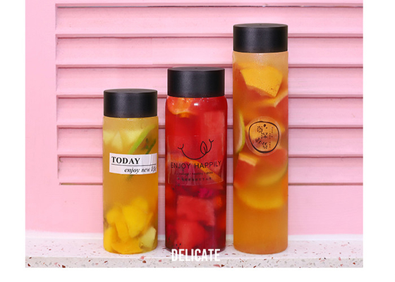 500ml 550ml 600ml Okrągłe butelki na herbatę mleczną z sokiem OEM ODM OBM