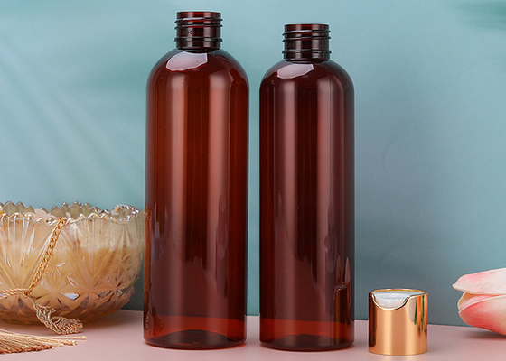 Lekkie plastikowe butelki z zakrętką o pojemności 230 ml ze złotą zakrętką