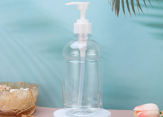 480 ml Puste przezroczyste plastikowe butelki z pompką Dozownik do olejku do masażu, mydła w płynie