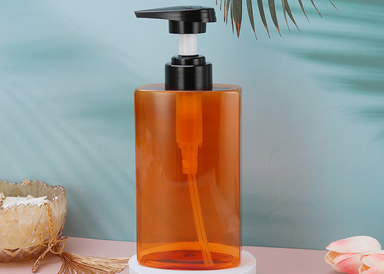 Mydło do rąk Pusty plastikowy balsam 450 ml Butelka z pompką PET z czarną pompką