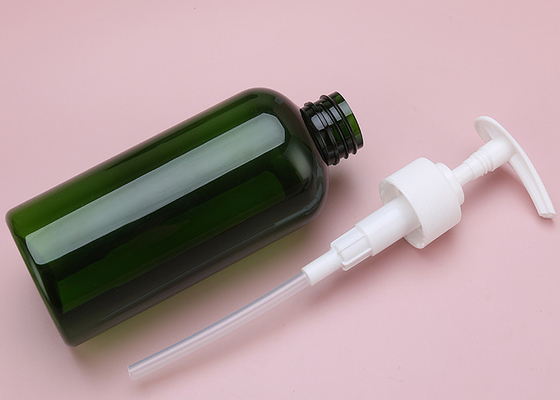 Gorąca sprzedaż Jasny pusty PET 500ml Żel prysznicowy butelka z tworzywa sztucznego Pielęgnacja włosów Biały płaski kwadratowy szampon, balsam, pompa plastikowa butelka