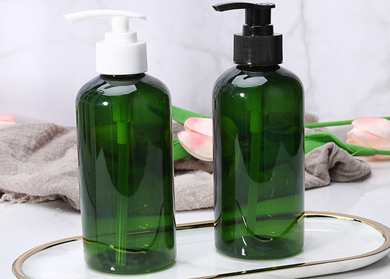 Gorąca sprzedaż Jasny pusty PET 500ml Żel prysznicowy butelka z tworzywa sztucznego Pielęgnacja włosów Biały płaski kwadratowy szampon, balsam, pompa plastikowa butelka