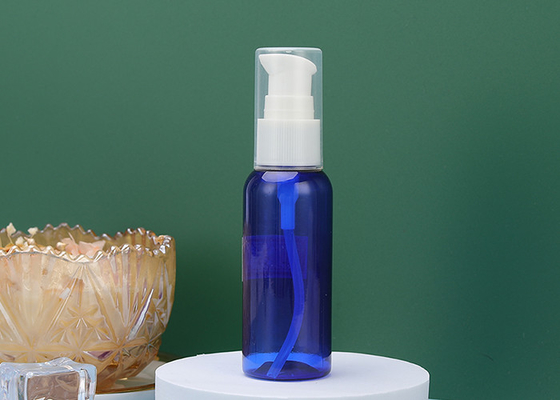 Niebieskie plastikowe butelki z pompką PET z balsamem SGS 60 ml bez BPA