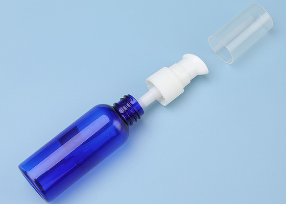 Niebieskie plastikowe butelki z pompką PET z balsamem SGS 60 ml bez BPA