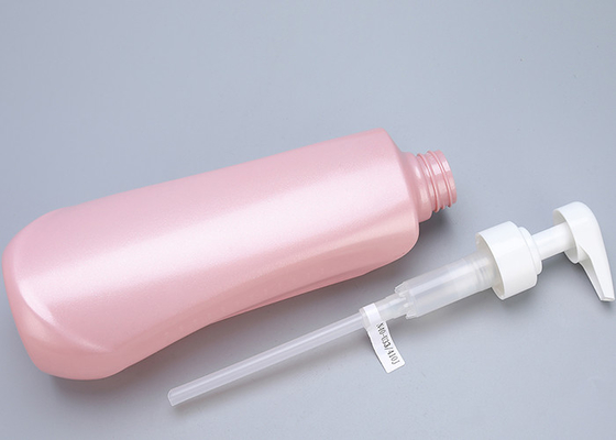 Perłowe różowe butelki z pompką PET 750 ml plastikowe butelki do mycia ciała