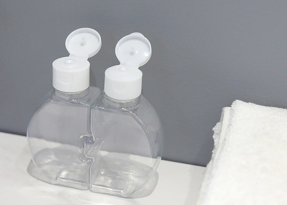 Plastikowa butelka z podwójną klapką OEM z zakrętką nadająca się do recyklingu 120 ml