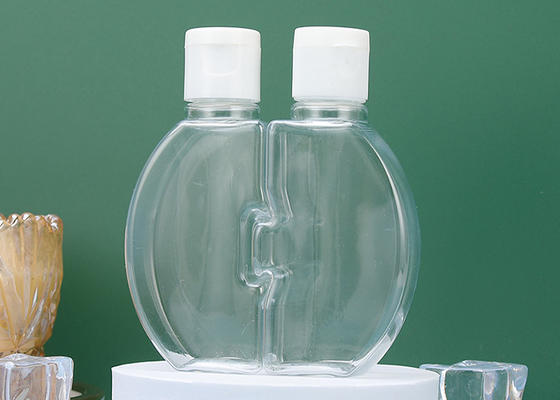 Plastikowa butelka z podwójną klapką OEM z zakrętką nadająca się do recyklingu 120 ml