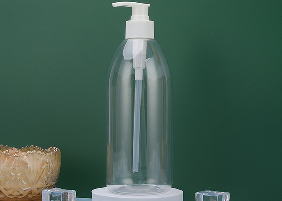 Butelki z bursztynowym plastikowym szamponem o pojemności 550 ml z blokadą PET 72 * 176 mm
