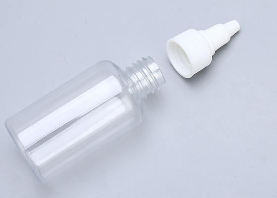 Olejek eteryczny 50 ml 30 ml przezroczyste plastikowe butelki z zakraplaczem Sitodruk
