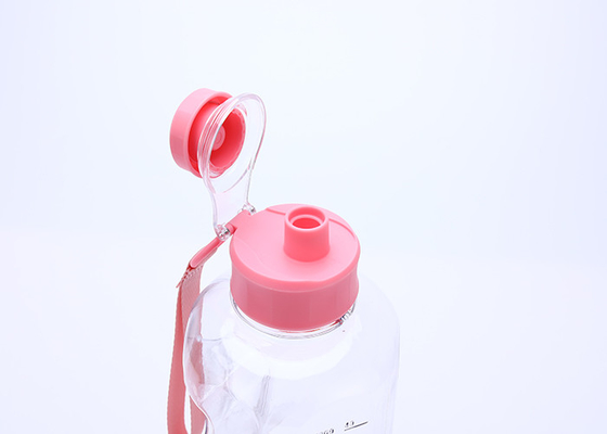 Szczelna plastikowa butelka na wodę Flip Top 2l z uchwytem bez BPA