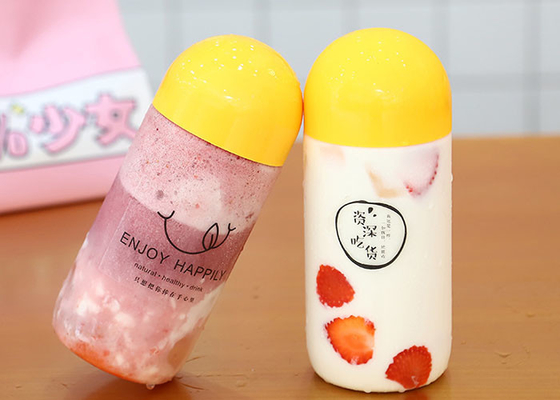 Przezroczyste butelki na herbatę mleczną o pojemności 500 ml