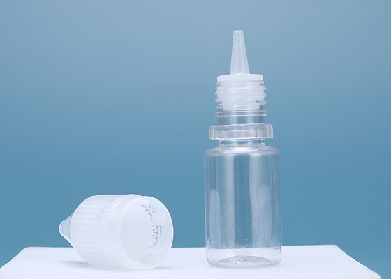 Kropla do oczu 10 ml Pusta wyciskana butelka z zakraplaczem z nakrętką