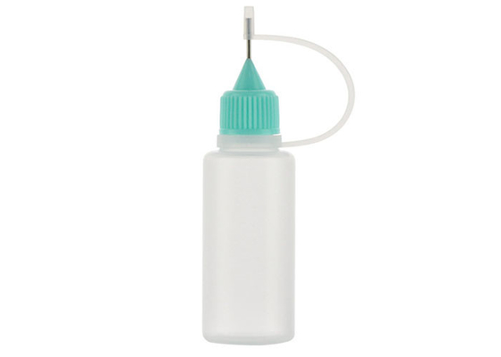 20 ml plastikowych wyciskanych butelek z zakraplaczem PE z nasadkami z igłami do e-liquidów, wszystkich butelek z płynami