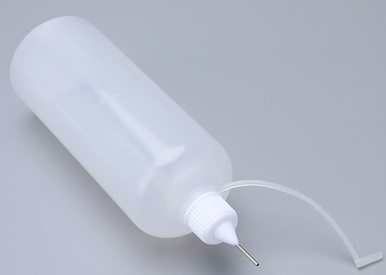 50 ml Wyciskana plastikowa butelka do mycia naczyń wielokrotnego użytku ze stalowym zakraplaczem