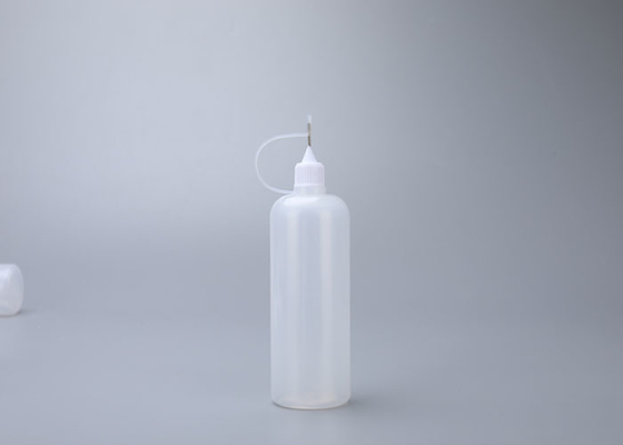 50 ml Wyciskana plastikowa butelka do mycia naczyń wielokrotnego użytku ze stalowym zakraplaczem