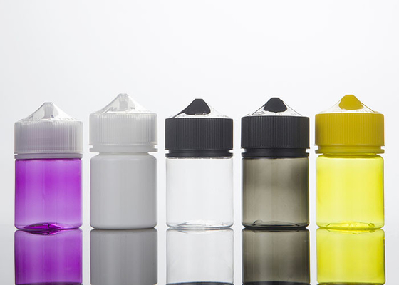 ISO9001 60ml Mini pusta wyciskana płynna butelka z zakraplaczem z nakrętką z nakrętką sabotażową