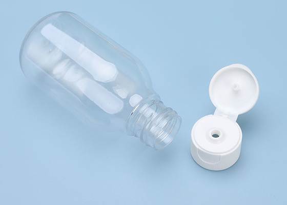 100 ml pusta przezroczysta plastikowa butelka z pokrywką Flip Top