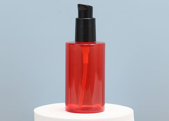 60 ml 150 ml czerwone puste plastikowe butelki z pompką do dozowania balsamów szamponów