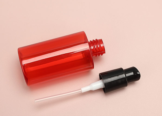 60 ml 150 ml czerwone puste plastikowe butelki z pompką do dozowania balsamów szamponów