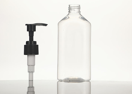 Puste przezroczyste plastikowe butelki na balsam z dozownikiem pompy