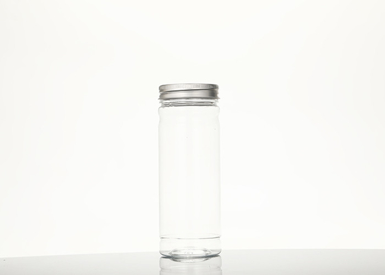 Okrągłe plastikowe słoiki z szerokimi ustami z tworzywa sztucznego z zakrętką 295 ml 380 ml