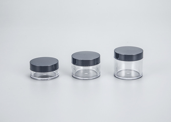 Zbiór Pusty PET Plastic 50ml 80ml 100ml 120ml 150ml 200ml 250ml 8oz Czarny słoik kosmetyczny Do kremu kosmetyczny opakowania