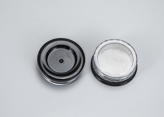 3g Pusty plastikowy słoik kosmetyczny z czarnymi pokrywkami Tiny Makeup