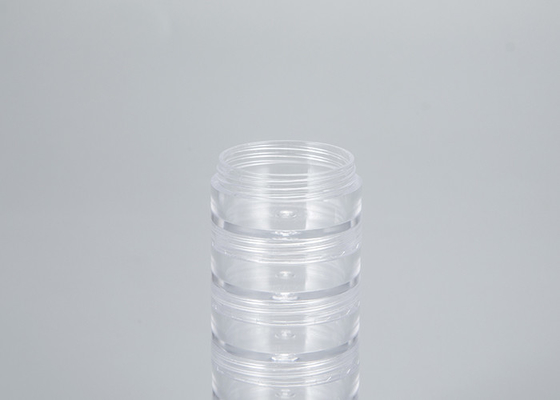 Gładkie powierzchnie plastikowe słoiki do makijażu