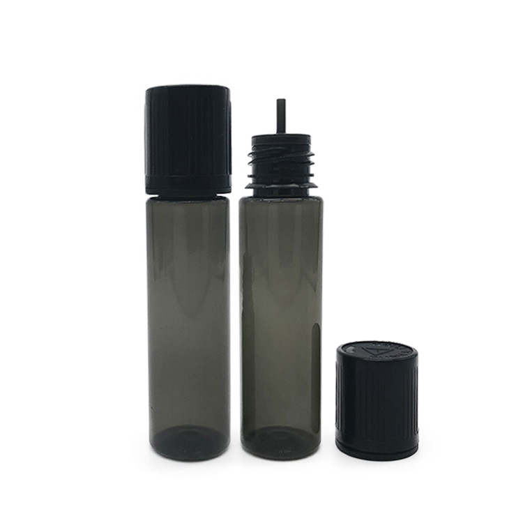 Niestandardowa butelka E Liquid PET z zakrętkową czapką, okrągły kształt, niestandardowe logo i kolorowy druk
