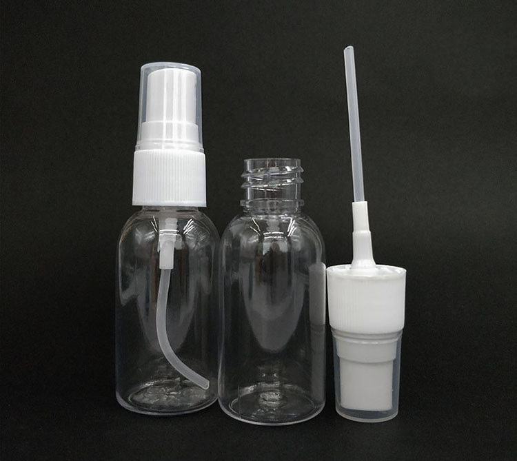 30ml 50ml 60ml 80ml 100ml 120ml 150ml 200ml 250ml 300ml 360ml Okrągła butelka do sprayu PET z plastikowego mgły