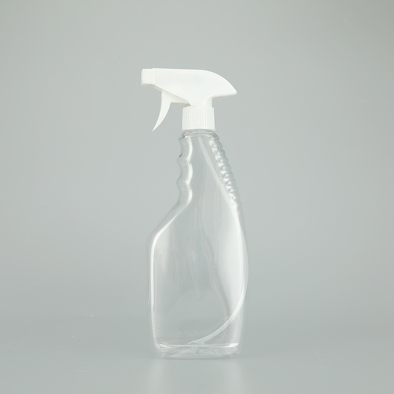 Gładka, okrągła butelka z plastikowego sprayu PET z klasycznym wzorem i przejrzystym kolorem.