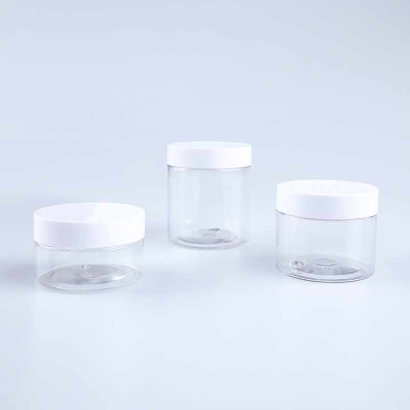 Sprzedaż hurtowa 8 oz 100ML 200ML 250ML 500ML Zamówione pusty szerokoustanowy luksusowy plastikowy PE kosmetyczny buterowe słoiki