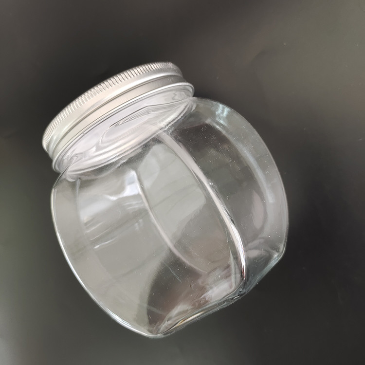 8oz trwałe plastikowe słoiki z folią aluminiową i etykietą do przechowywania żywności