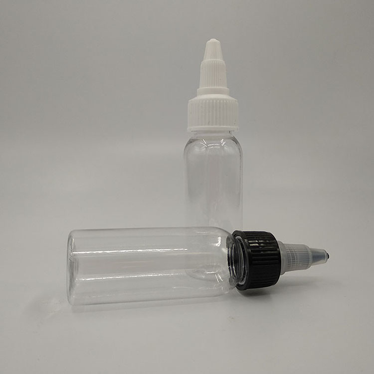 100 ml przejrzysta plastikowa butelka płynna z wieloustrojowym wierzchołkiem, do druku na zamówienie