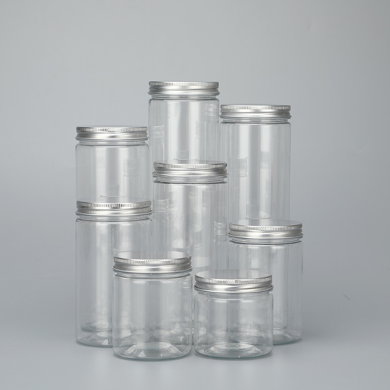 Wygodne przechowywanie miodu szerokie plastikowe słoiki z pokrywkami i aluminiową czapką butelki PET