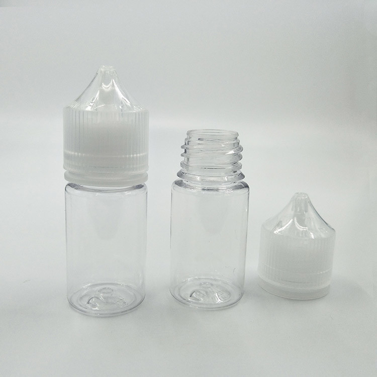 Niestandardowe 10-100 ml butelki PET E butelka płynna buteleczki z okrągłą powłoką
