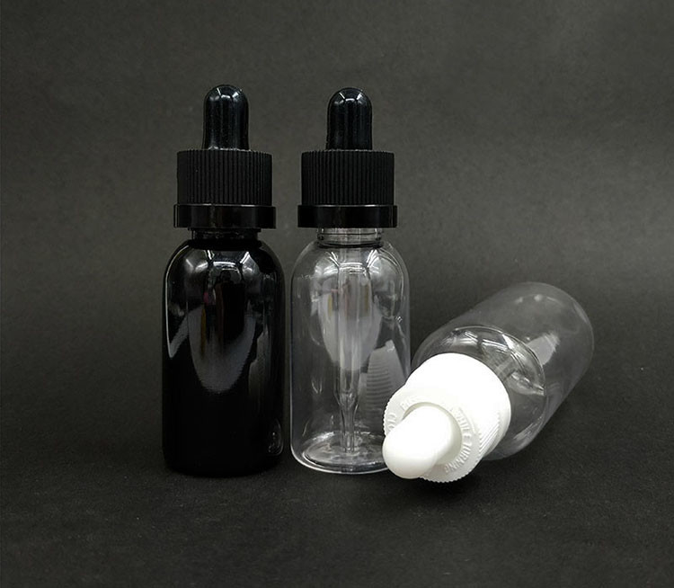 Przejrzysty PET Childproof Round Screw Cap E Liquid Bottle For E Juice Packaging With Screen Printing (PET) - okrągła śrubkowa czapka E butelka płynna do pakowania soków E z drukiem ekranowym