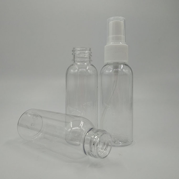 Okrągła butelka z plastikowego sprayu PET 10 ml 15 ml 30 ml 50 ml 60 m 70 ml 100 ml 200 ml 500 ml Pojemność