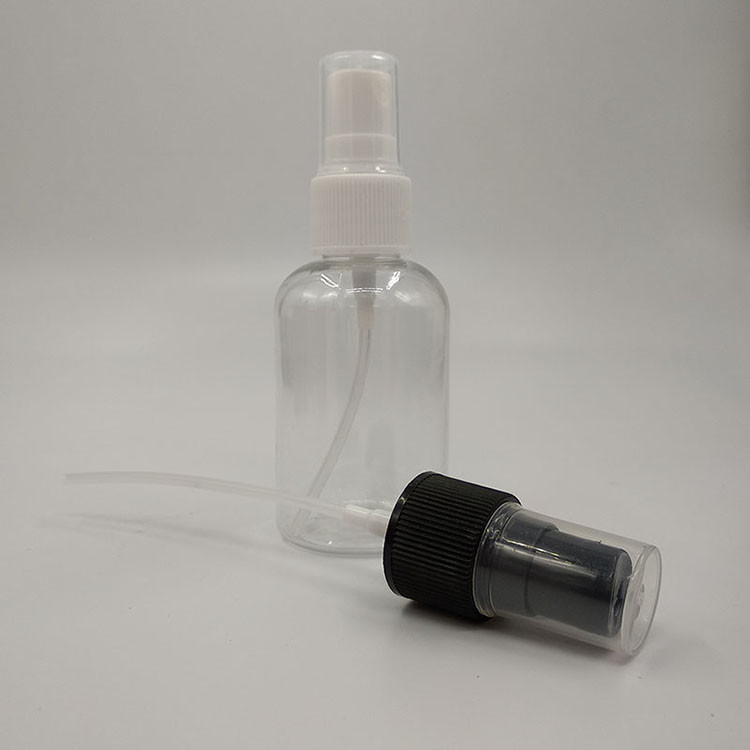 Przejrzysty butelkowany plastikowy PET do spryskowania powierzchni gładkich Pojemność 10 ml 15 ml 30 ml 50 ml 60 m 70 ml 100 ml 200 ml 500 ml