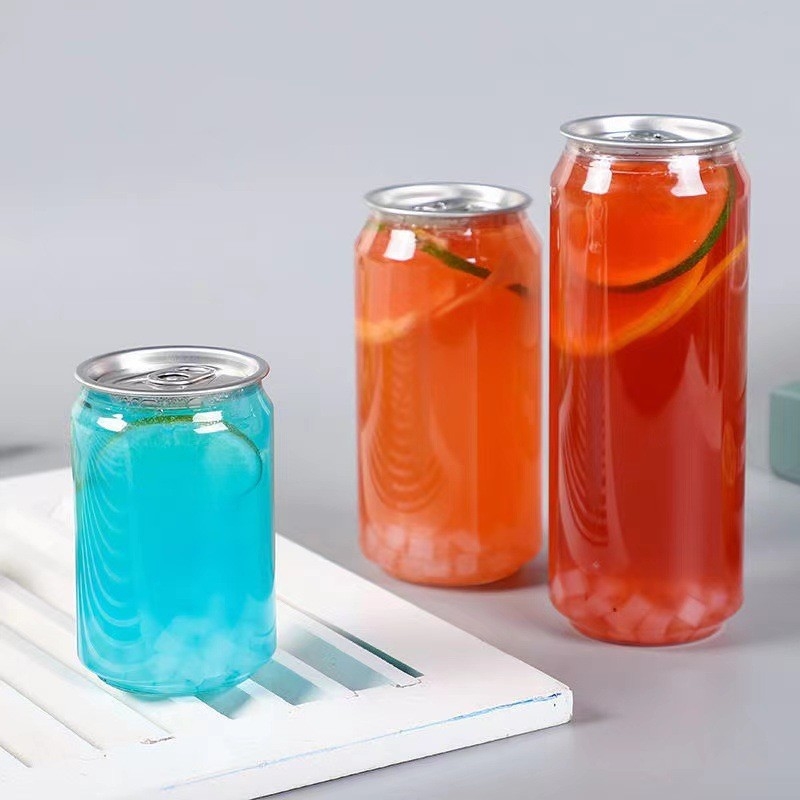 Nowoczesne plastikowe butelki na sok z napojem wodnym z niestandardową etykietą prywatną Pojemność 120 ml 250 ml 350 ml 500 ml 1000 ml