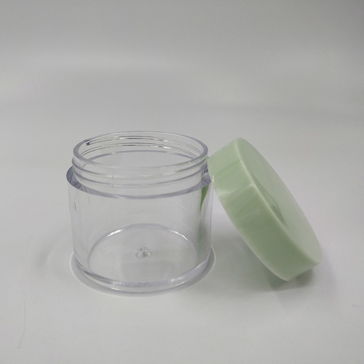 Gładka powierzchnia plastikowa słoik kosmetyczny do kosmetyków w 10ml 15ml 30ml 60ml 80ml 100ml 120ml 150ml Rozmiary