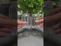 Konfigurowalne logo Przezroczyste plastikowe puszki PET na napoje z aluminiową pokrywą do napojów i soków