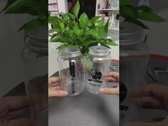 Hurtowa plastikowa butelka PET spożywcza na sok, mleko, napoje, pusta z pokrywką