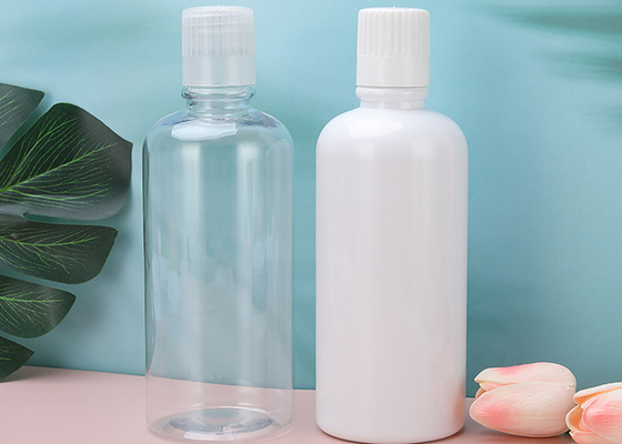 Plastikowy pojemnik na butelki do płukania jamy ustnej o pojemności 520 ml z zakrętką w 100% nadający się do recyklingu